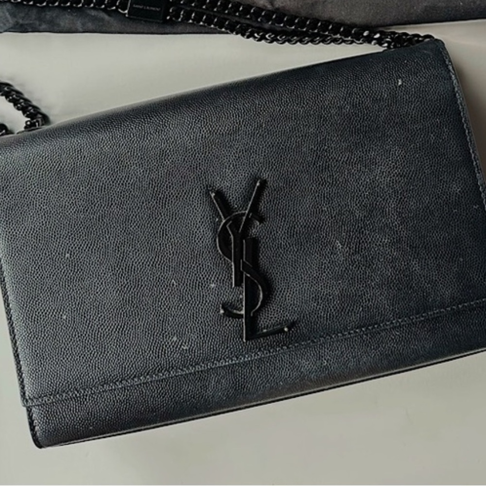 Yves Saint Laurent Black Crossbody Bag with Chain - Picture 2 of 4